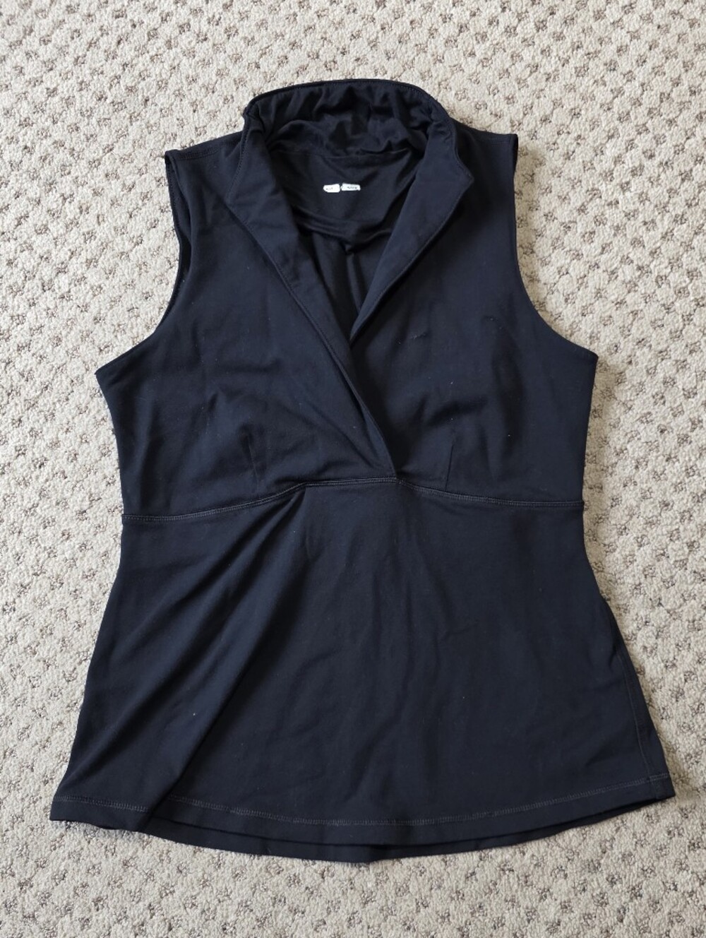 lululemon athletica Black Sleeveless V-Neck Tank